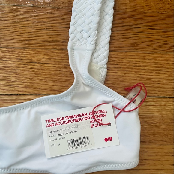 NWT Solid & Striped white braided Elle bikini top and bottom - Picture 5 of 6